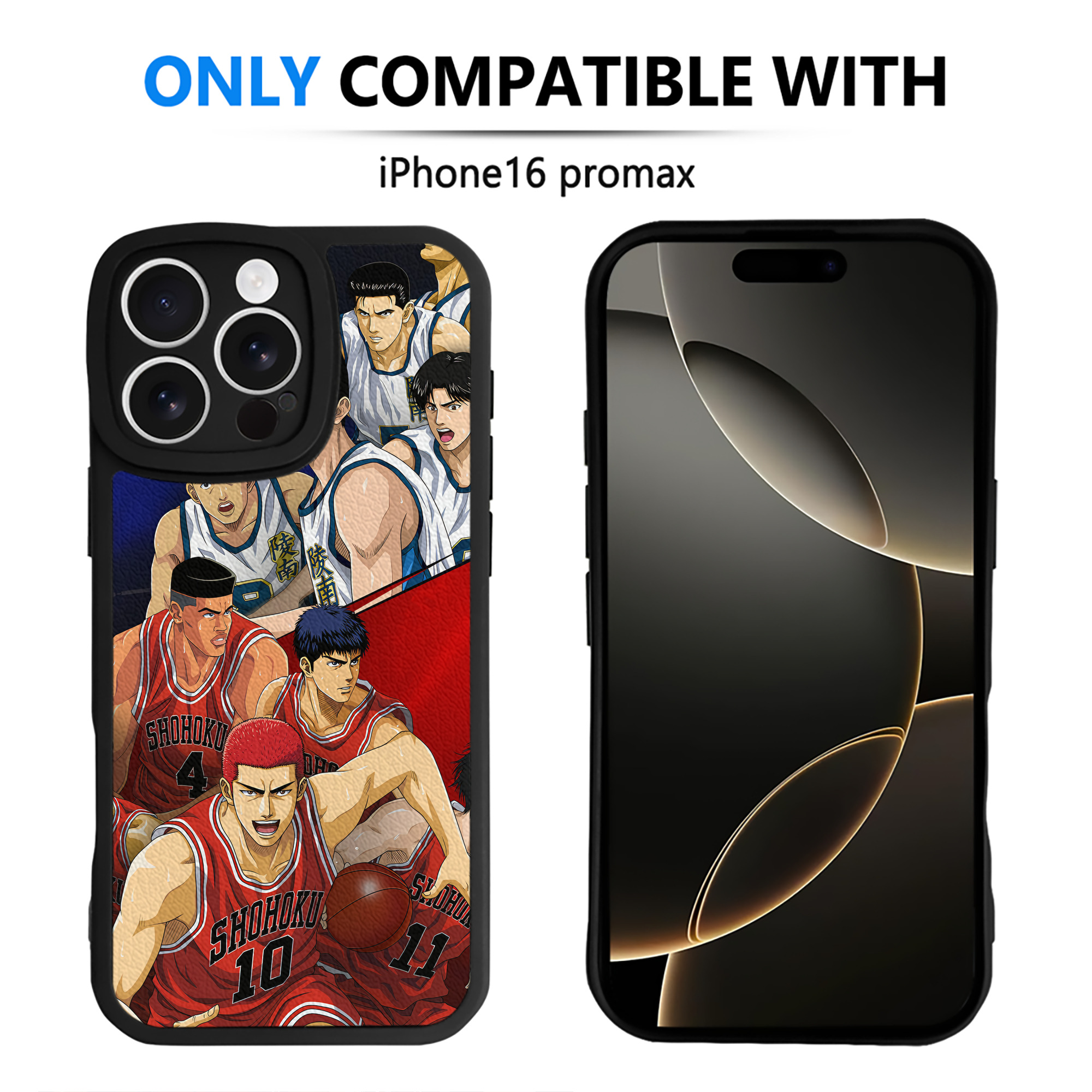 （画像用） SLAM DUNK／スラムダンク 【iPhone 16シリーズ対応】シリコンスマホケース（レザー調） 材質：シリコン